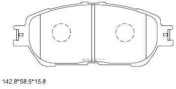 OEM PAD KIT, DISC BRAKE KD2639