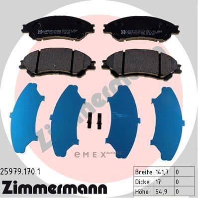 OEM PAD KIT, DISC BRAKE 259791701