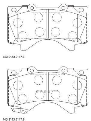 OEM PAD KIT, DISC BRAKE KD2387