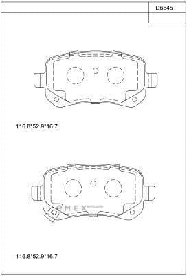 OEM BRAKE PAD KD6545