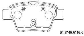 OEM PAD KIT, DISC BRAKE KD7561