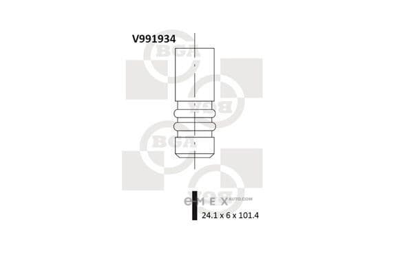 OEM VALVE, EXHAUST V991934