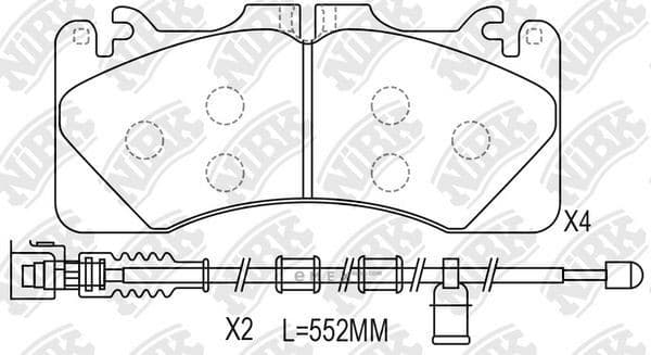 OEM SHOE KIT, DRUM BRAKE PN1856W