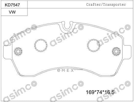 OEM BRAKE PAD KD7547