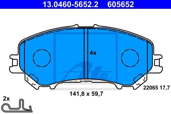 OEM PAD KIT, DISC BRAKE 13046056522