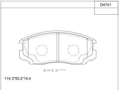 OEM BRAKE PAD KD4741