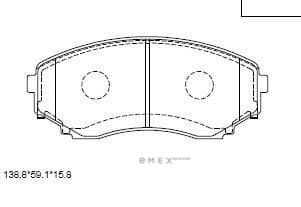 OEM PAD KIT, DISC BRAKE KD3737