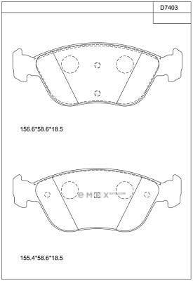 OEM BRAKE PAD KD7403