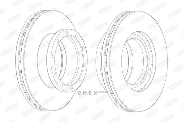 OEM ACTROS BRAKE DISC BCR145A