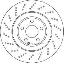 OEM BRAKE DISK,VENTED FRT-CLS-C218 DF6668S