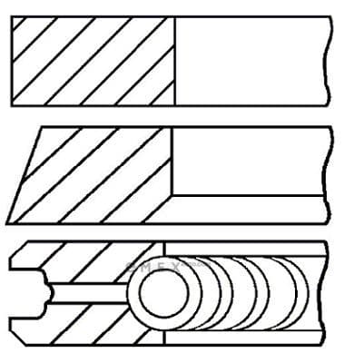 OEM RING SET, PISTON 0843430000