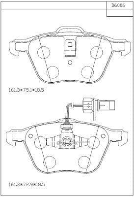 OEM BRAKE PAD KD6006