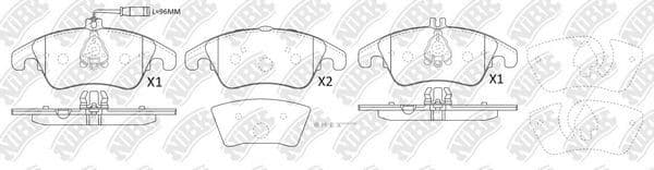 OEM PAD KIT, DISC BRAKE PN0395W