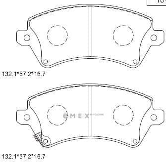 OEM PAD KIT, DISC BRAKE KD2774