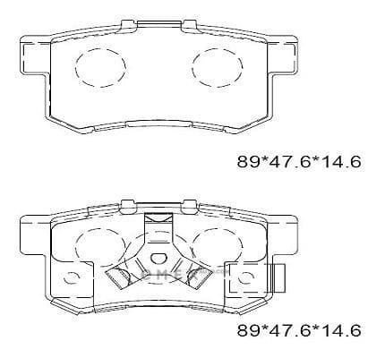 OEM Advance Technology Brake Pad Kit KD1517F