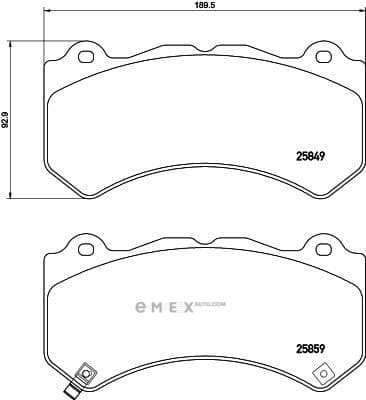 OEM PAD KIT, DISC BRAKE P37018