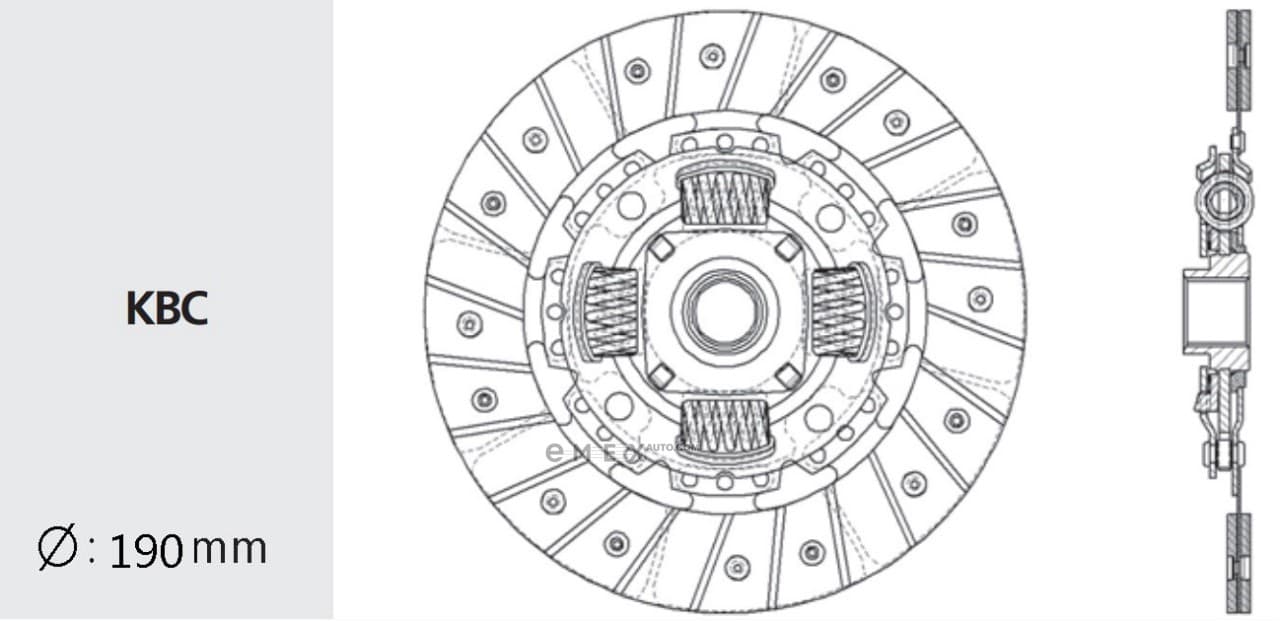 OEM DISC, FRICTION  A/T HA09