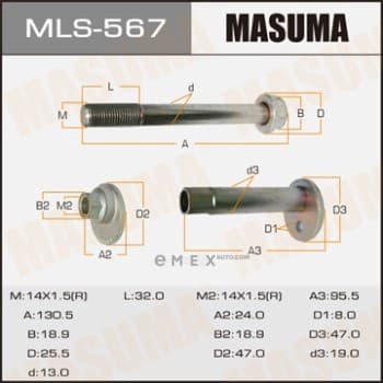 OEM ECCENTRIC BOLT MLS567