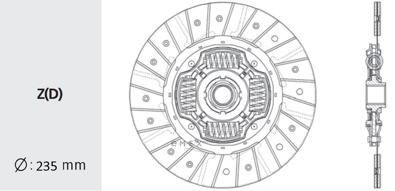 OEM DISC, FRICTION  A/T DW53