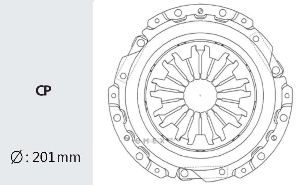 OEM DISC ASSY, CLUTCH FRICTION HDC36