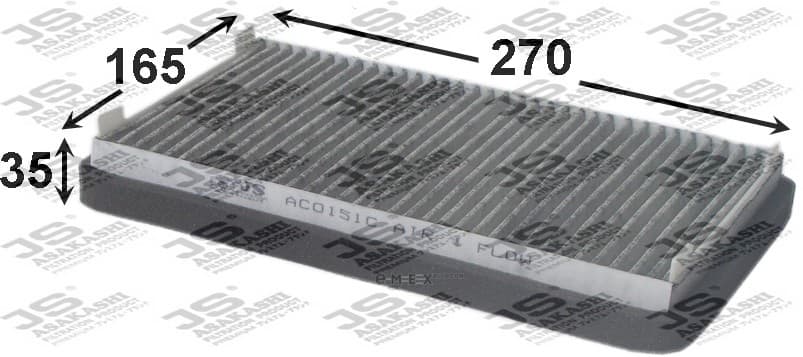 OEM FILTER ASSY, CABIN AIR AC0151C