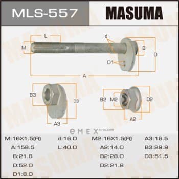 OEM Eccentric Bolt MLS557