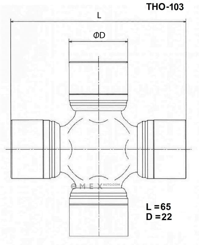 OEM CROSSMEMBER ASSY THO103