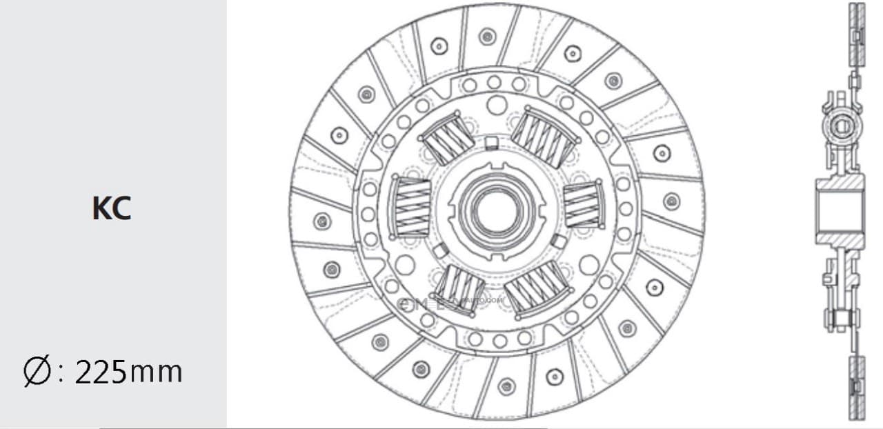 OEM CLUTCH FRICTION DISC HA14