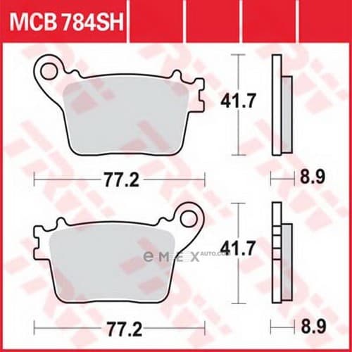 OEM PAD KIT, DISC BRAKE MCB784SH