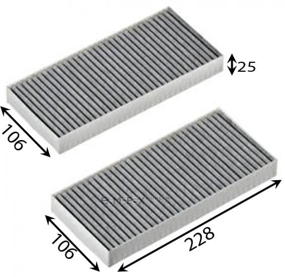 OEM FILTER ASSY, CABIN AIR AC0180CSET