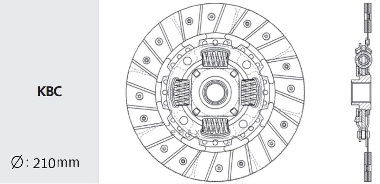 OEM DISC, FRICTION  A/T VW12