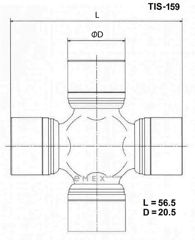 OEM CROSSMEMBER ASSY TIS159