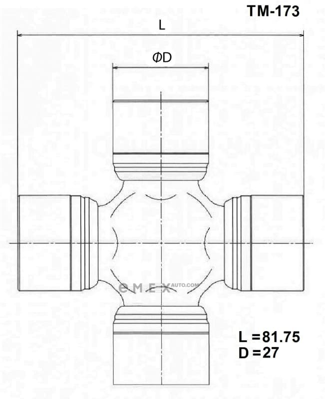 OEM CROSSMEMBER ASSY TM173