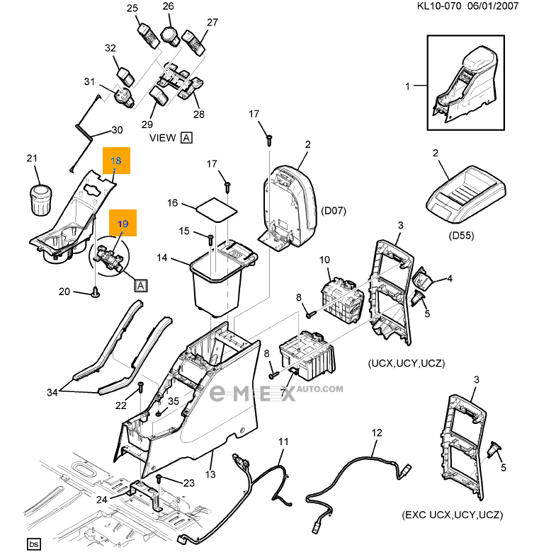 OEM ASHTRAY CIGARETTE 25899189