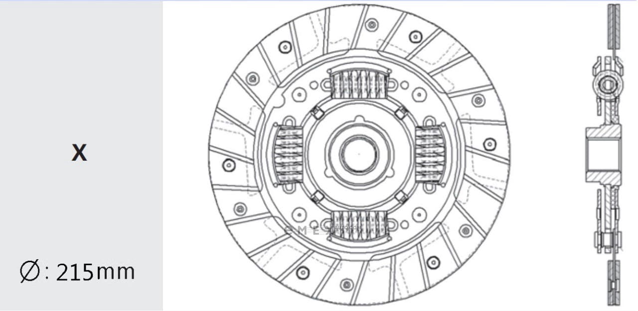 OEM CLUTCH DISC DW22