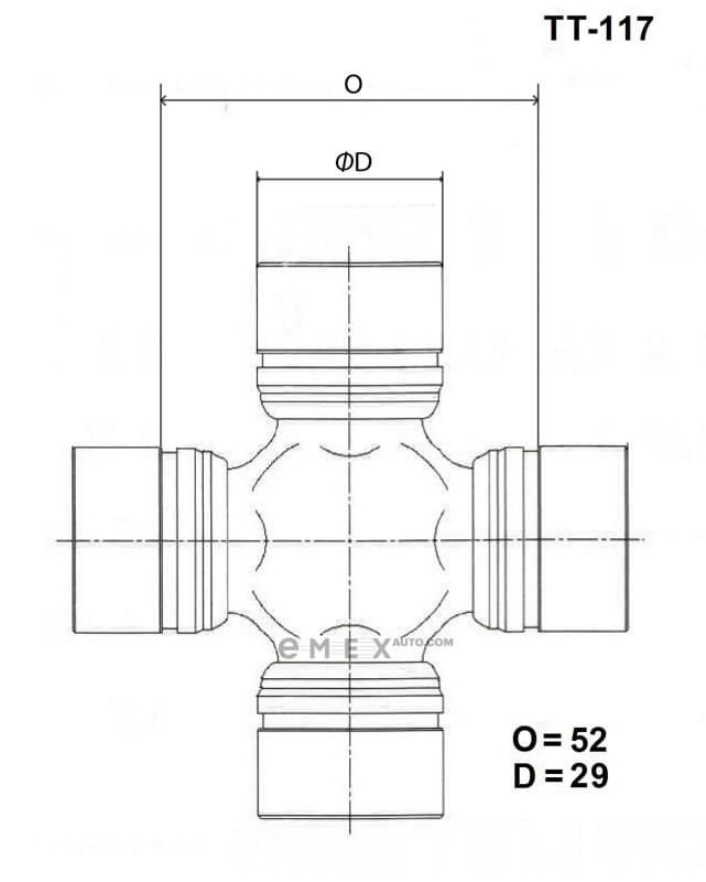 OEM CROSSMEMBER ASSY TT117