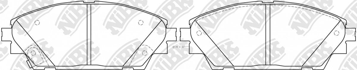 OEM PAD KIT, DISC BRAKE PN25005