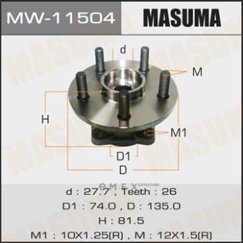 OEM WHEEL HUB ASSY MW11504