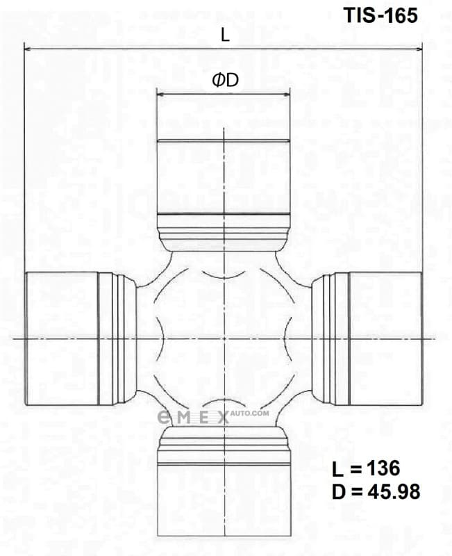 OEM CROSSMEMBER ASSY TIS165