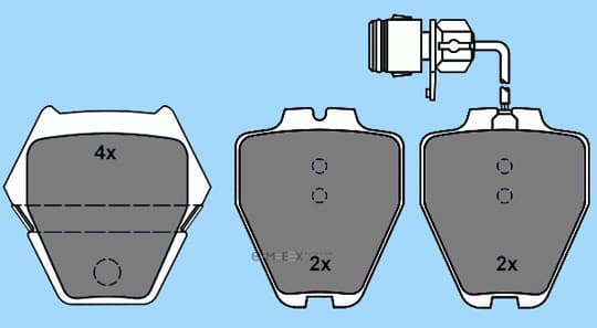 OEM BRK LINING 4D0698151R