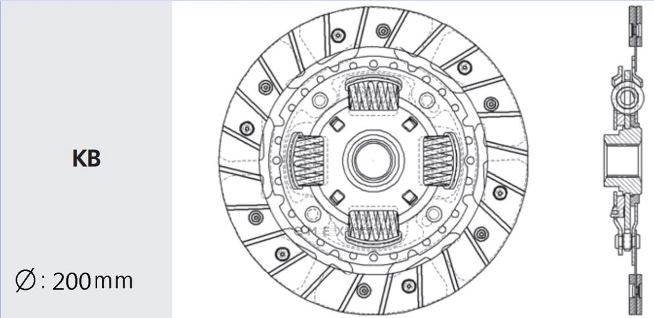 OEM DISC ASSY, CLUT TY28