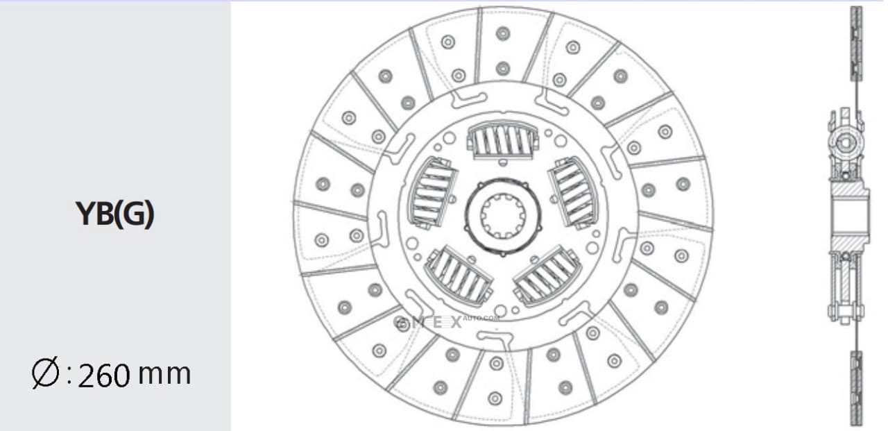 OEM DISC ASSY, CLUTCH FRICTION TY49