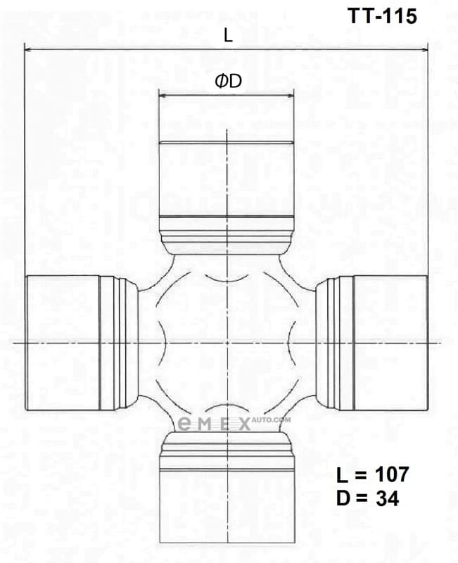 OEM CROSSMEMBER ASSY TT115