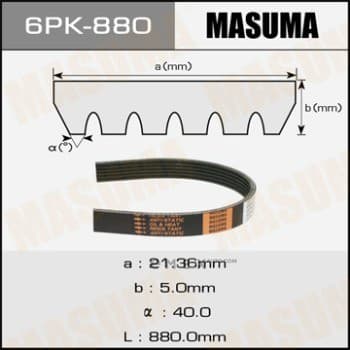 OEM BELT, V 6PK880