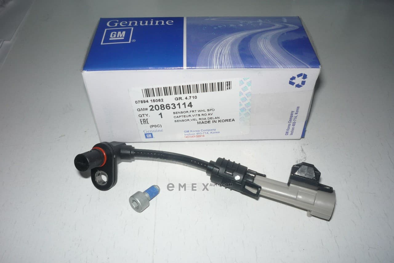 OEM SENSOR ASSY, SPEED 20863114