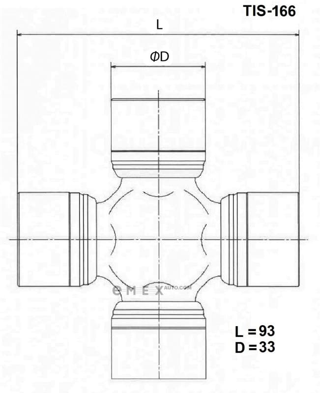 OEM CROSSMEMBER ASSY TIS166