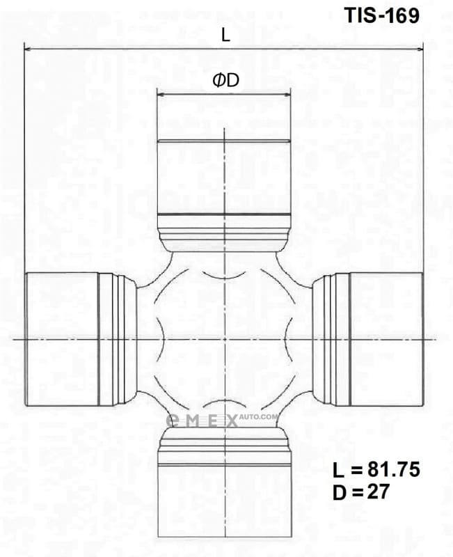 OEM CROSSMEMBER ASSY TIS169