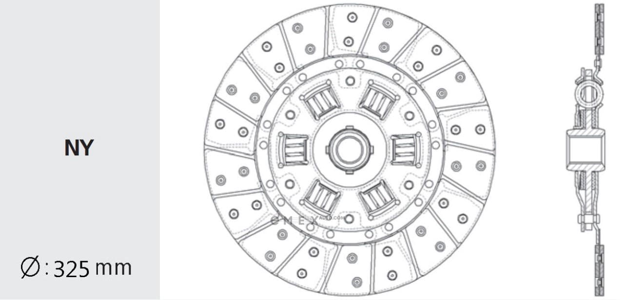 OEM CLUTCH FRICTION DISC IS03