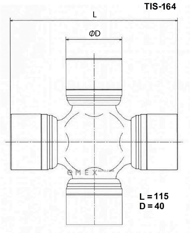 OEM CROSSMEMBER ASSY TIS164