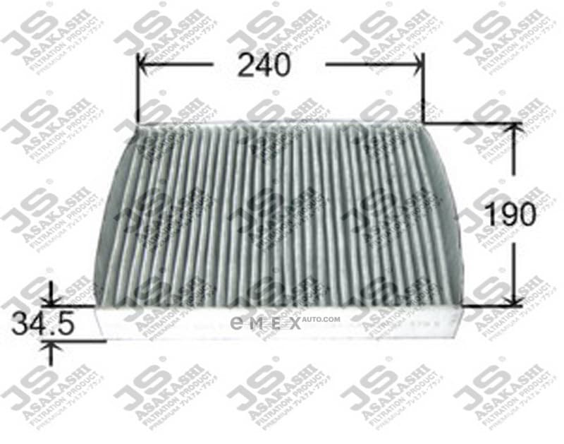 OEM FILTER ASSY, CABIN AIR AC0108